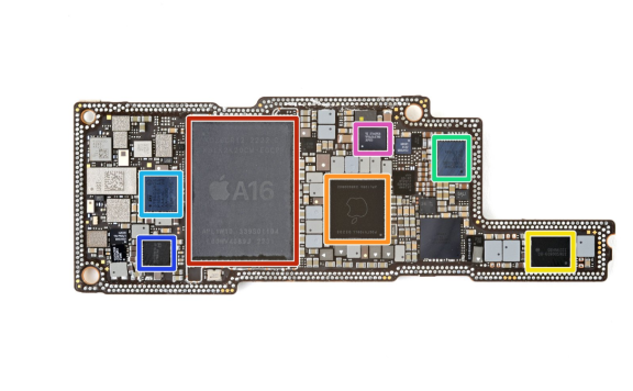 iPhone 14 Pro Max 拆解主板芯片