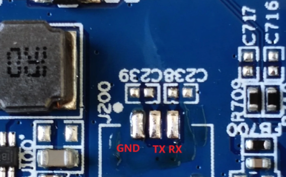 小米盒子4S Pro 26AA刷机进入TTL调试